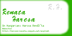 renata harcsa business card